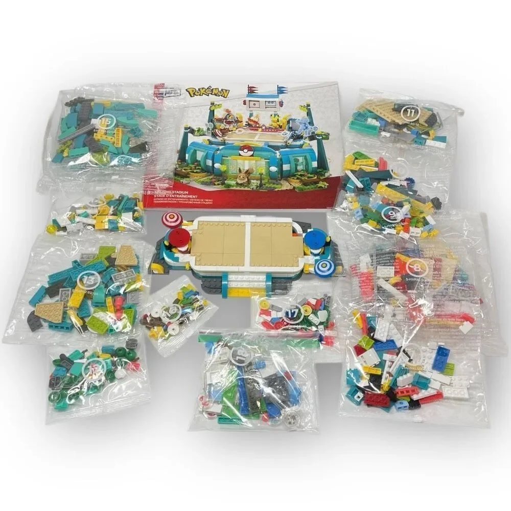 Mega Construx Pokemon Training Stadium Building Blocks Set 2023 #HWR82